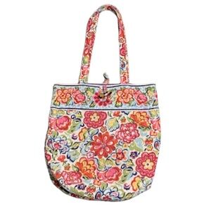 VERA BRADLEY Vintage floral print tote